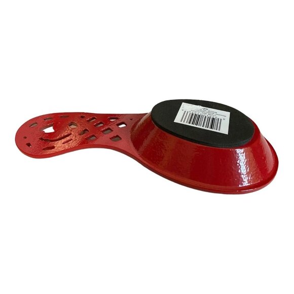 GHA Red Cast Iron Rooster Spoon Rest Holder Farmhouse Kitchen Décor Farmhouse - Picture 3 of 7
